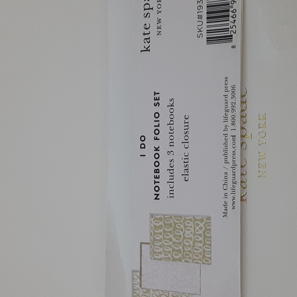 Kate Spade "I Do" Notebook Folio Set - Picture 4 of 10
